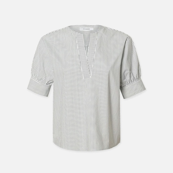 FRAME V-Neck Popover Top – XS - Picture 2 of 6